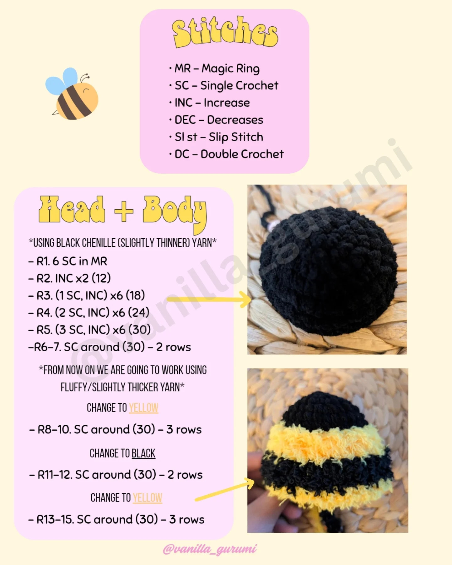 Free Crochet Pattern: Jellybee the Bee!