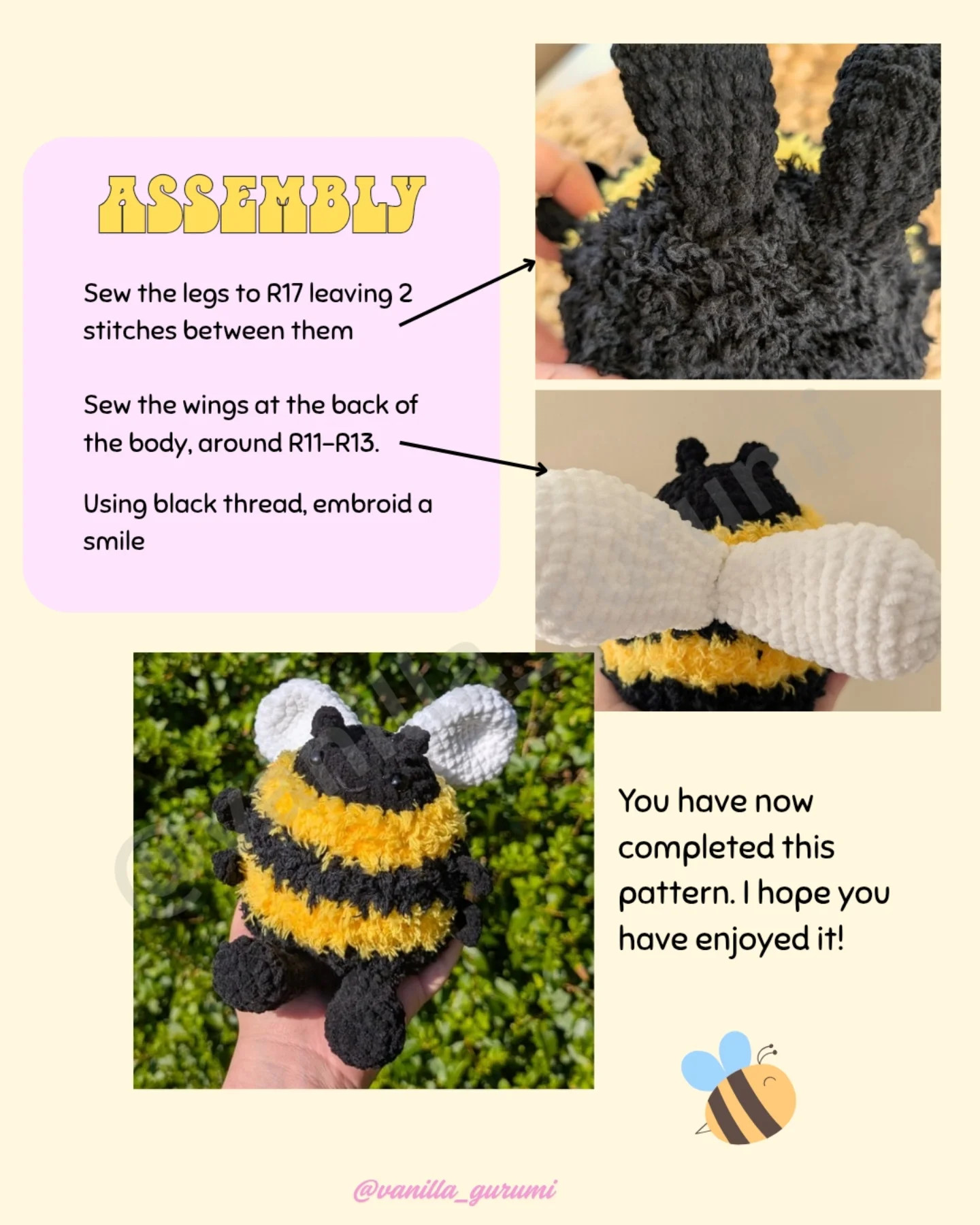 Free Crochet Pattern: Jellybee the Bee!