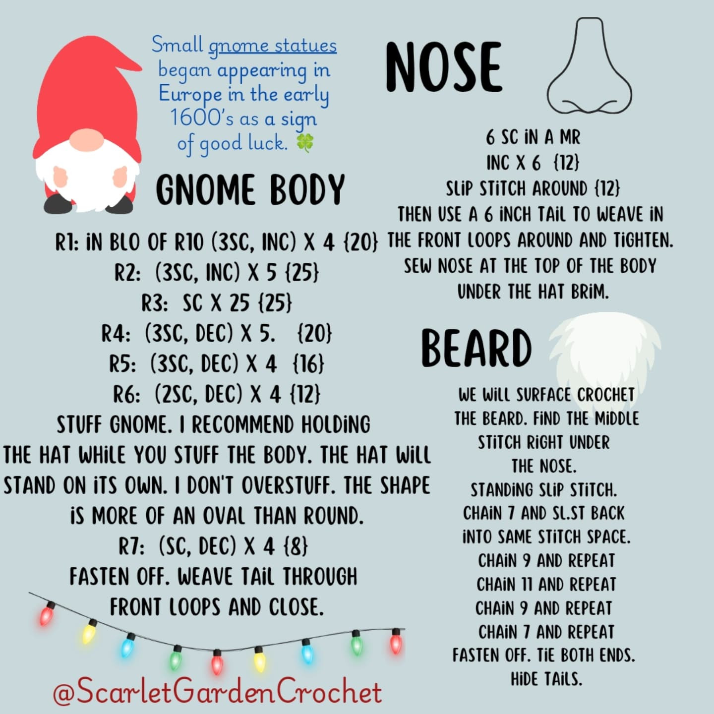 Free Crochet Pattern: Jolly Wintertide Gnome