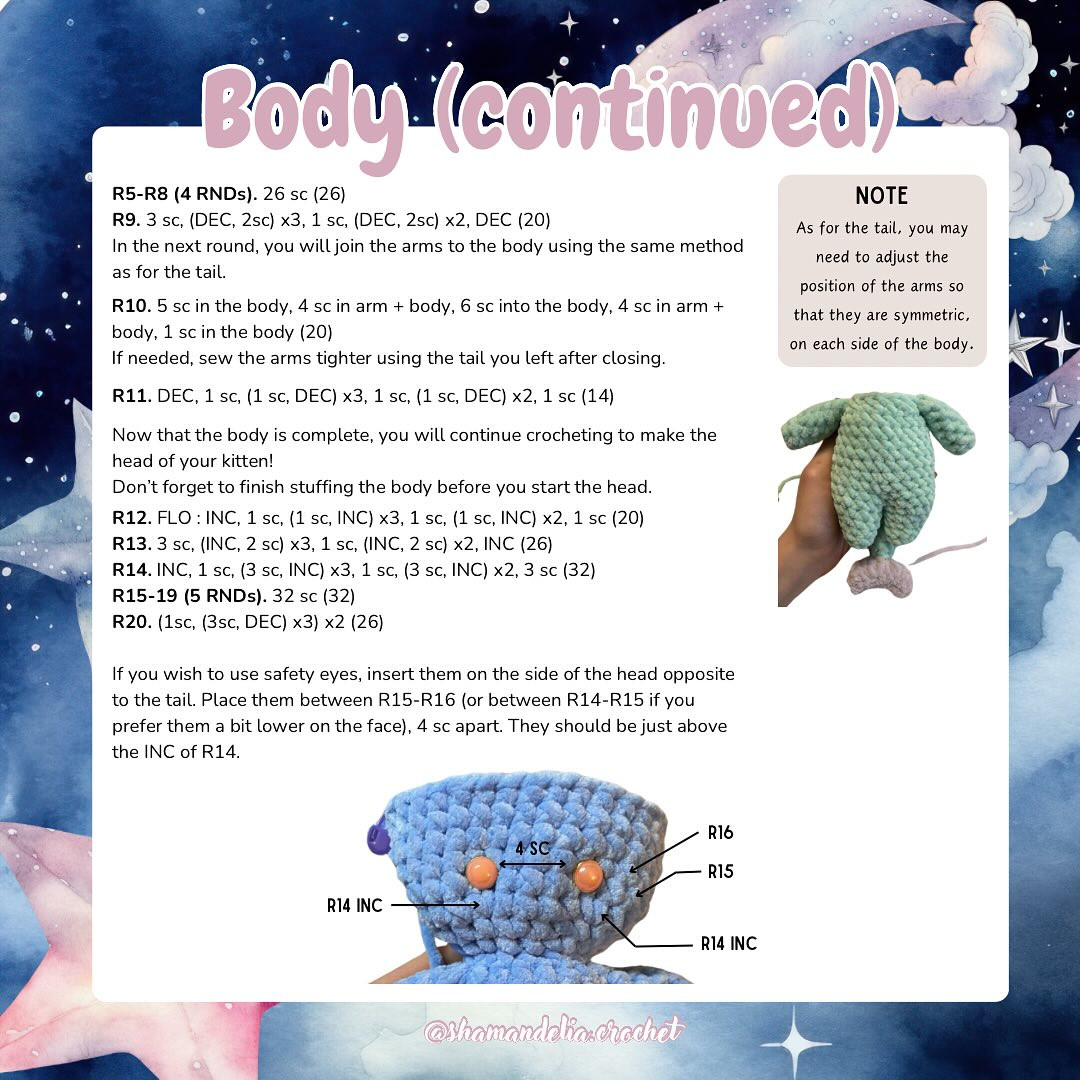 Free Crochet Pattern: Jovy the Moon Kitten