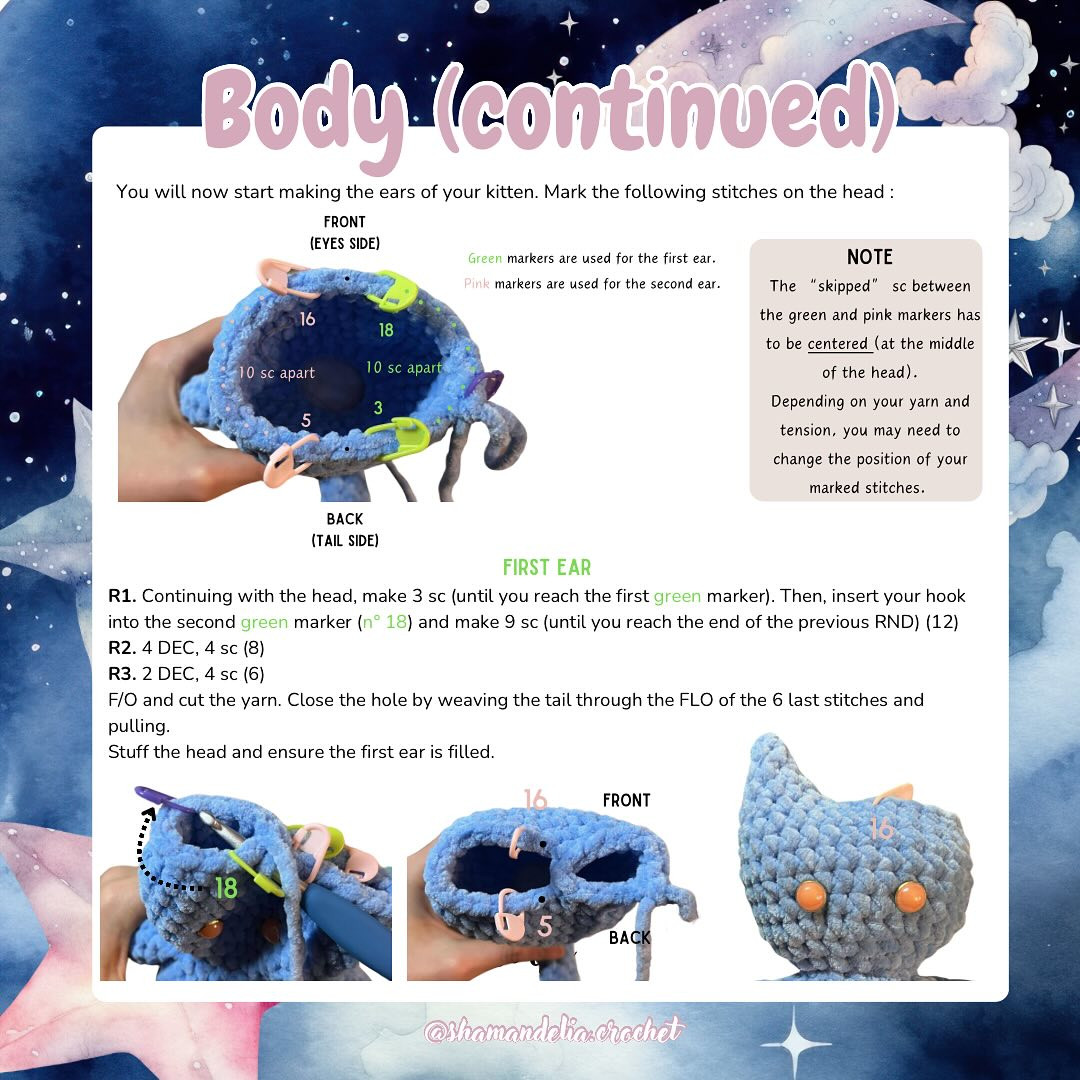Free Crochet Pattern: Jovy the Moon Kitten
