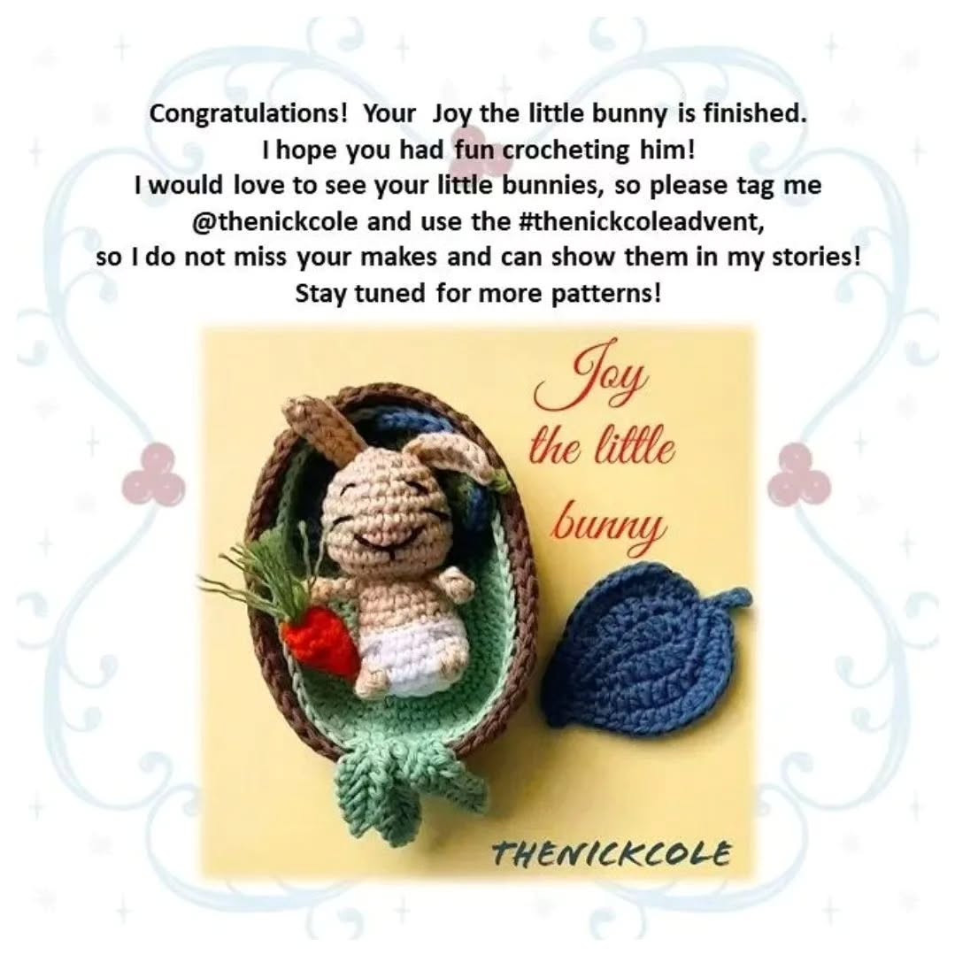 Free Crochet Pattern: Joy the Little Bunny