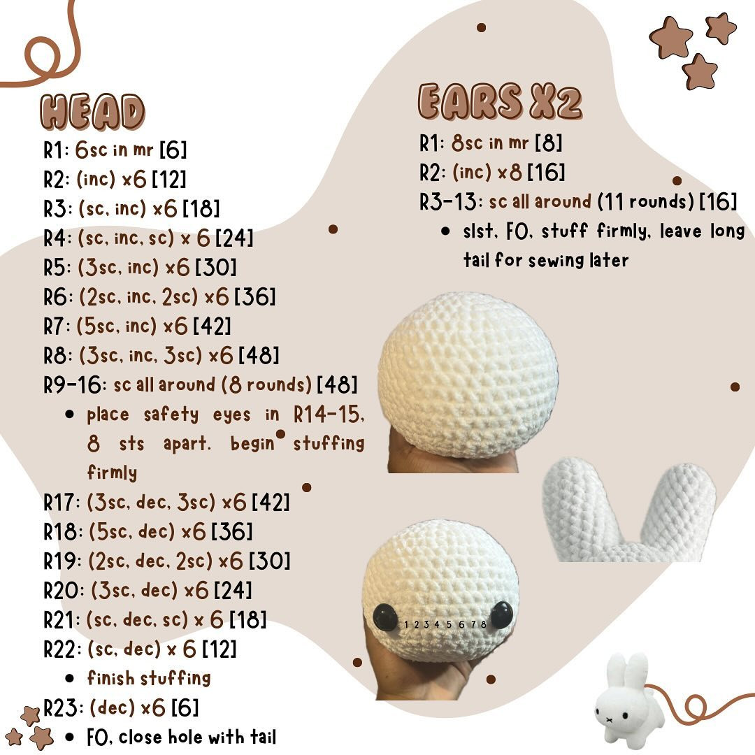Free Crochet Pattern: Jumbo Miffy