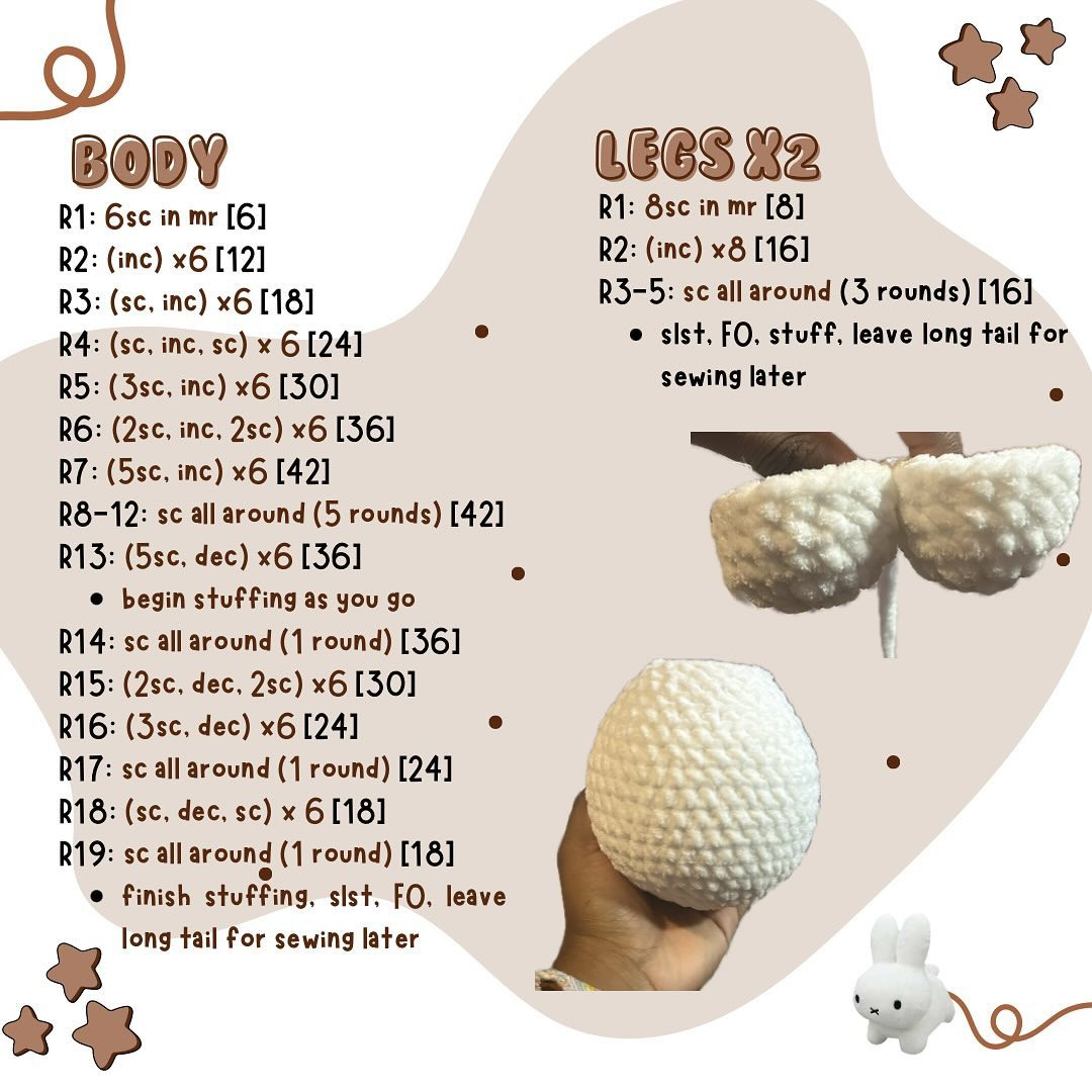 Free Crochet Pattern: Jumbo Miffy