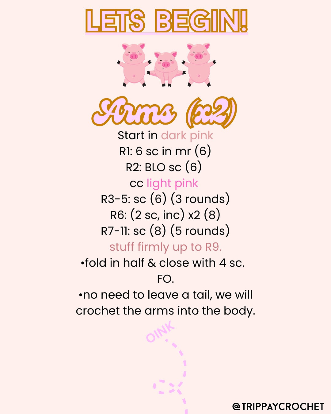 Free Crochet Pattern: Karate Pig