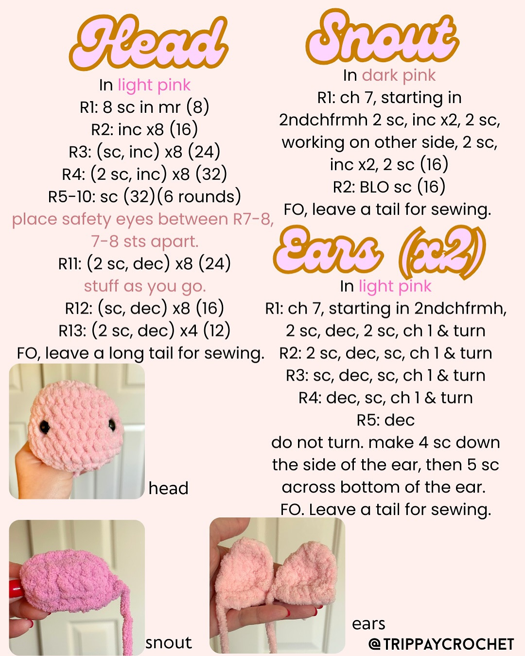 Free Crochet Pattern: Karate Pig