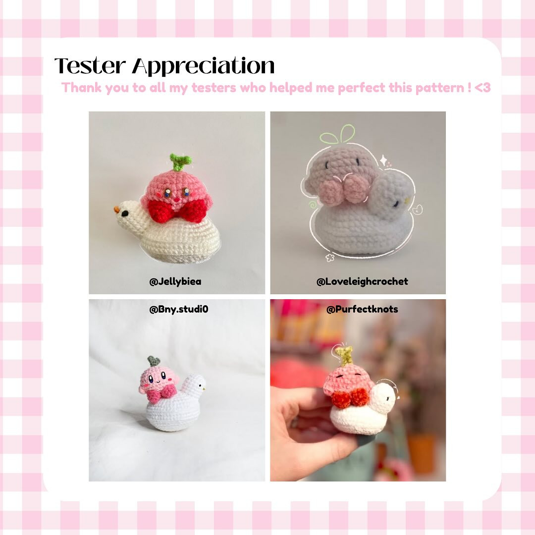 Free Crochet Pattern: Kirby on Duck Floatie
