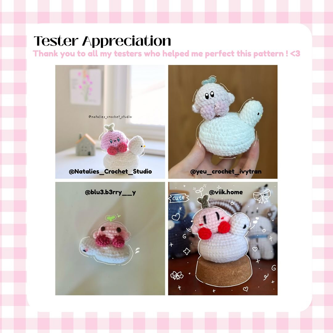 Free Crochet Pattern: Kirby on Duck Floatie