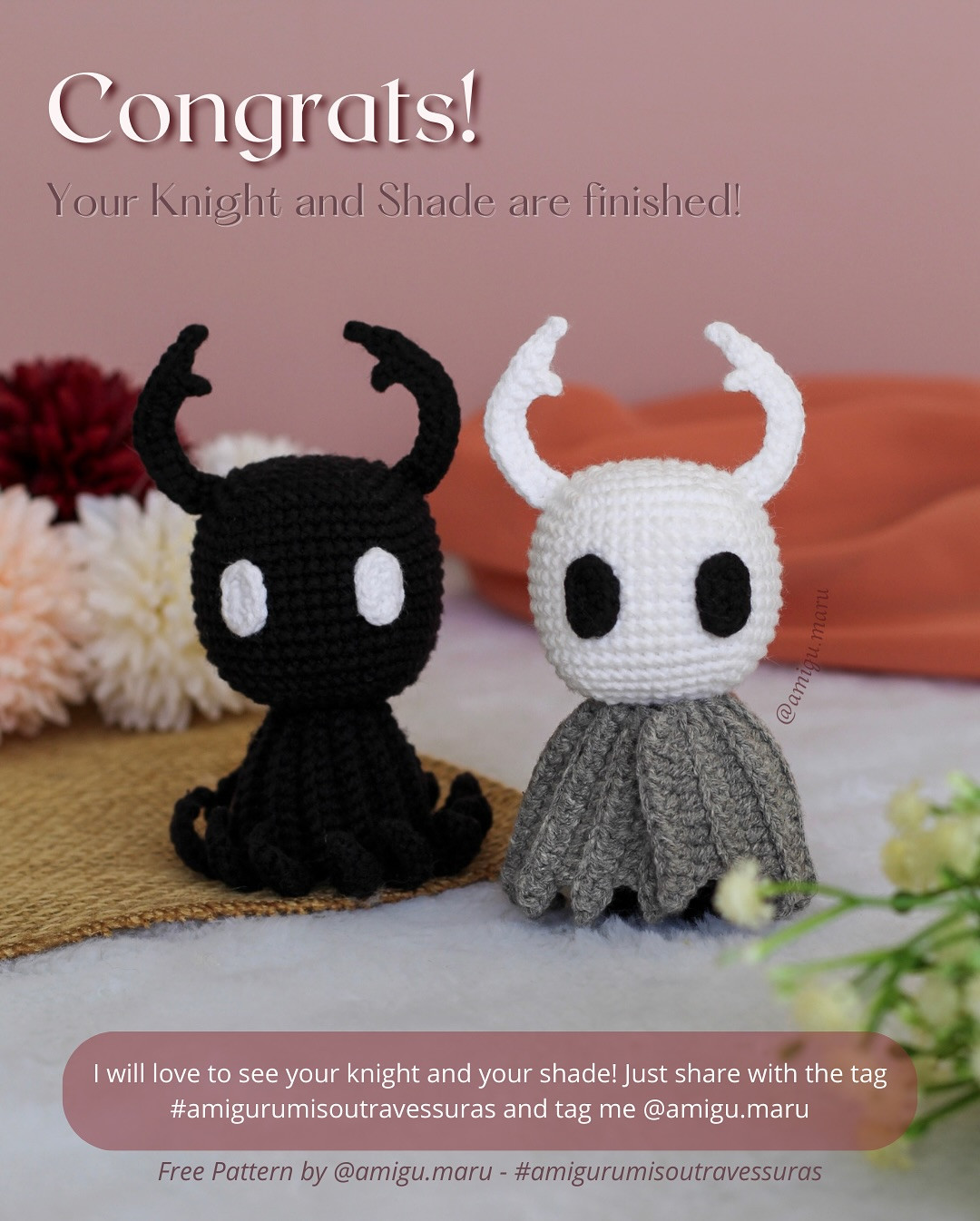 Free Crochet Pattern: Knight and Shade Amigurumi