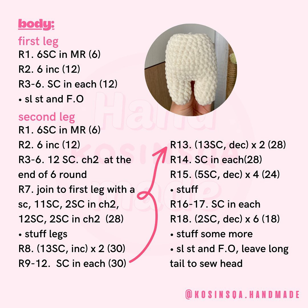 Free Crochet Pattern: Kosinsqa's Baby Bunny