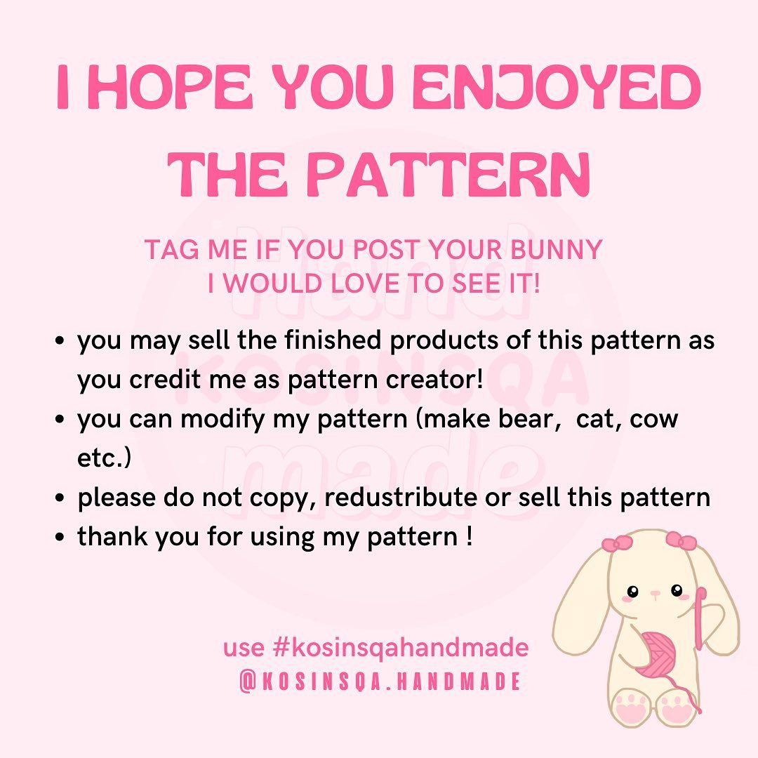 Free Crochet Pattern: Kosinsqa's Baby Bunny