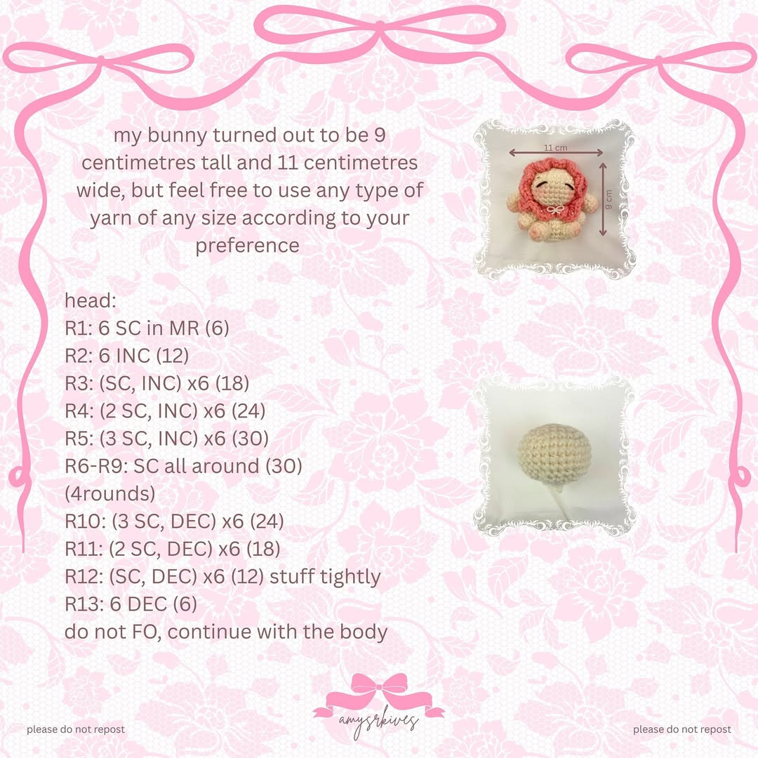 Free Crochet Pattern: Lacy Bunny Lou Amigurumi
