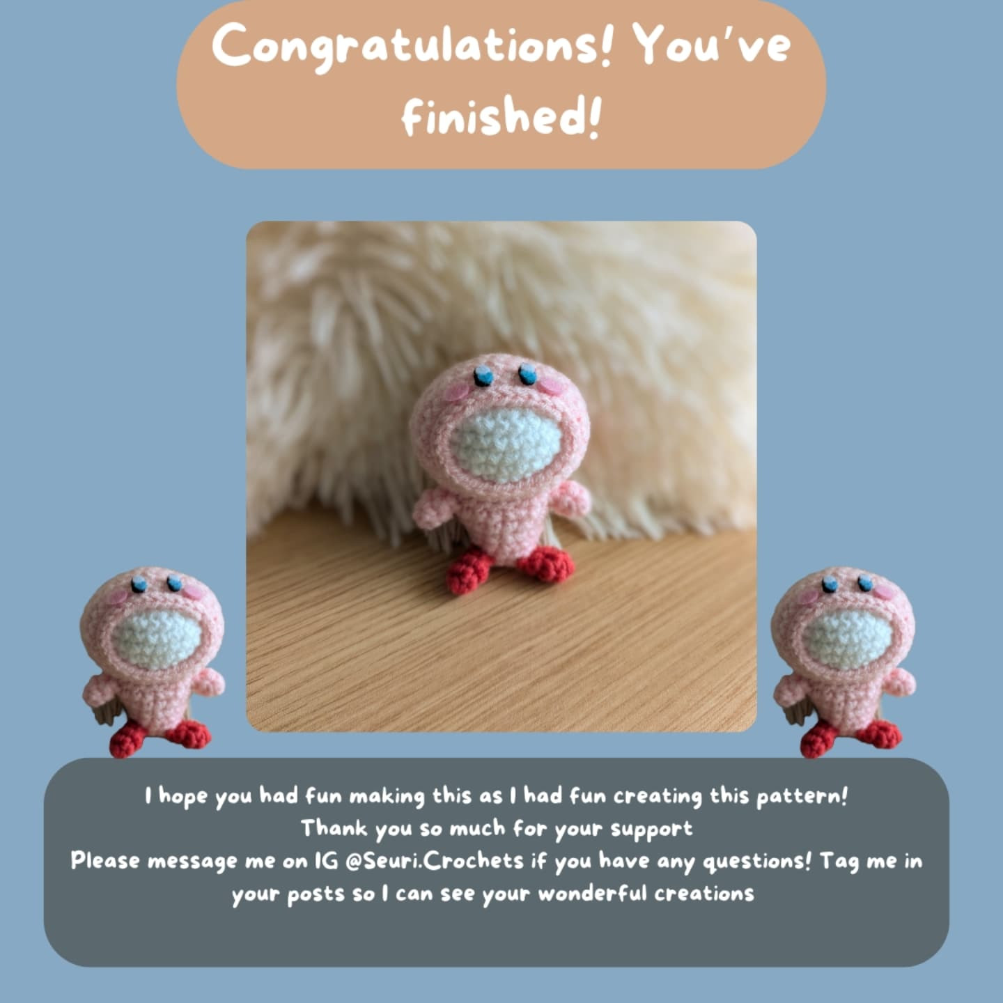 Free Crochet Pattern: Lightbulb Kirby Amigurumi