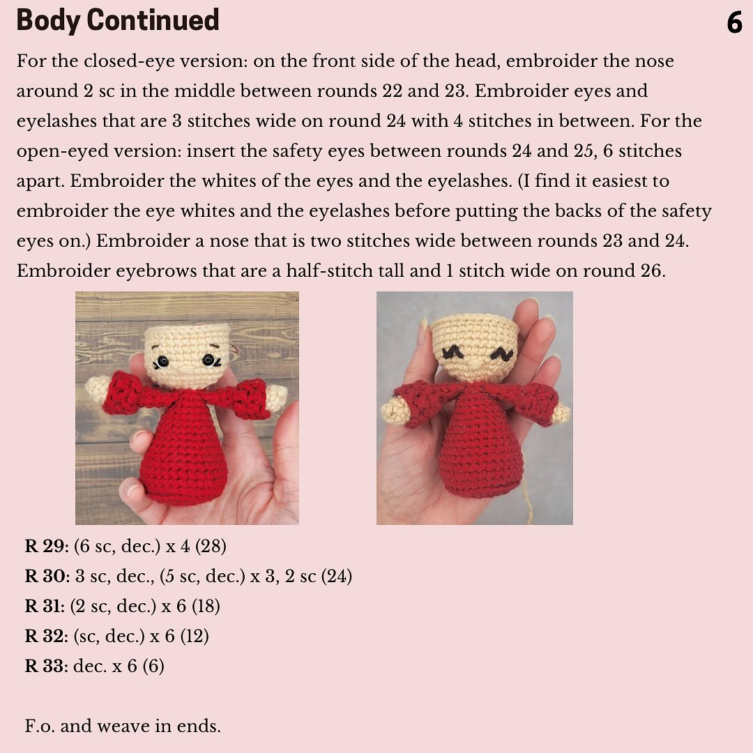 Free Crochet Pattern: Little St. Thérèse of Lisieux Amigurumi