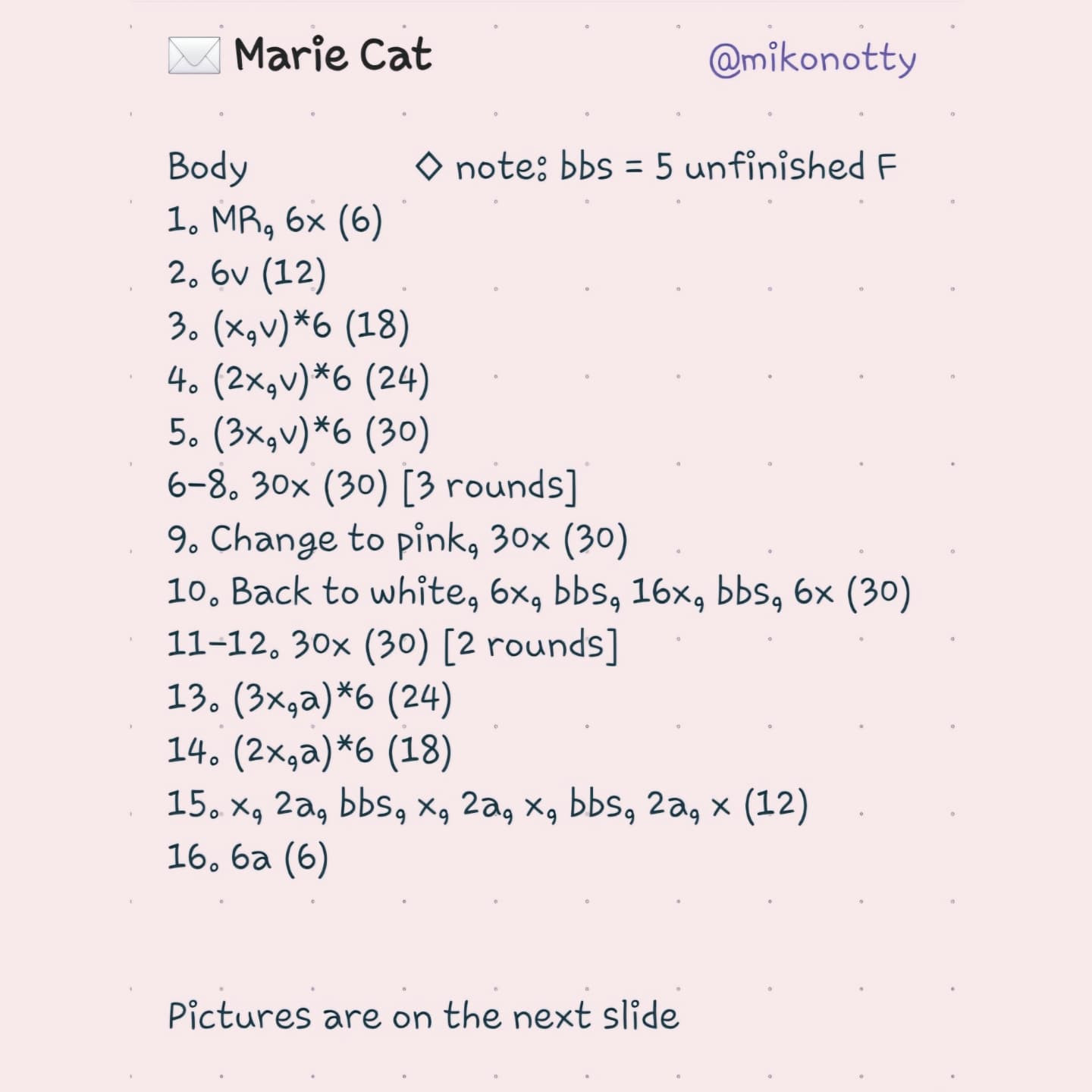 Free Crochet Pattern: Low-Sew Marie Cat Amigurumi