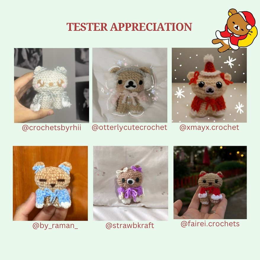 Free Crochet Pattern: Low-Sew Rilakkuma Gingerbread