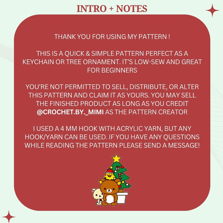 Free Crochet Pattern: Low-Sew Rilakkuma Gingerbread