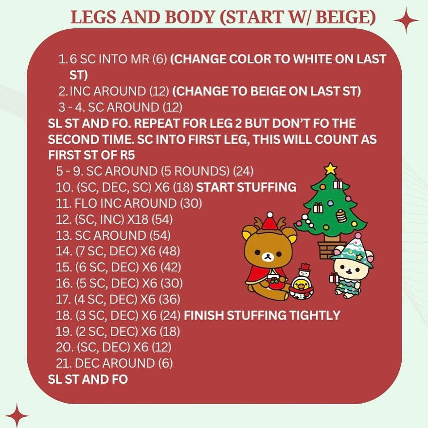 Free Crochet Pattern: Low-Sew Rilakkuma Gingerbread