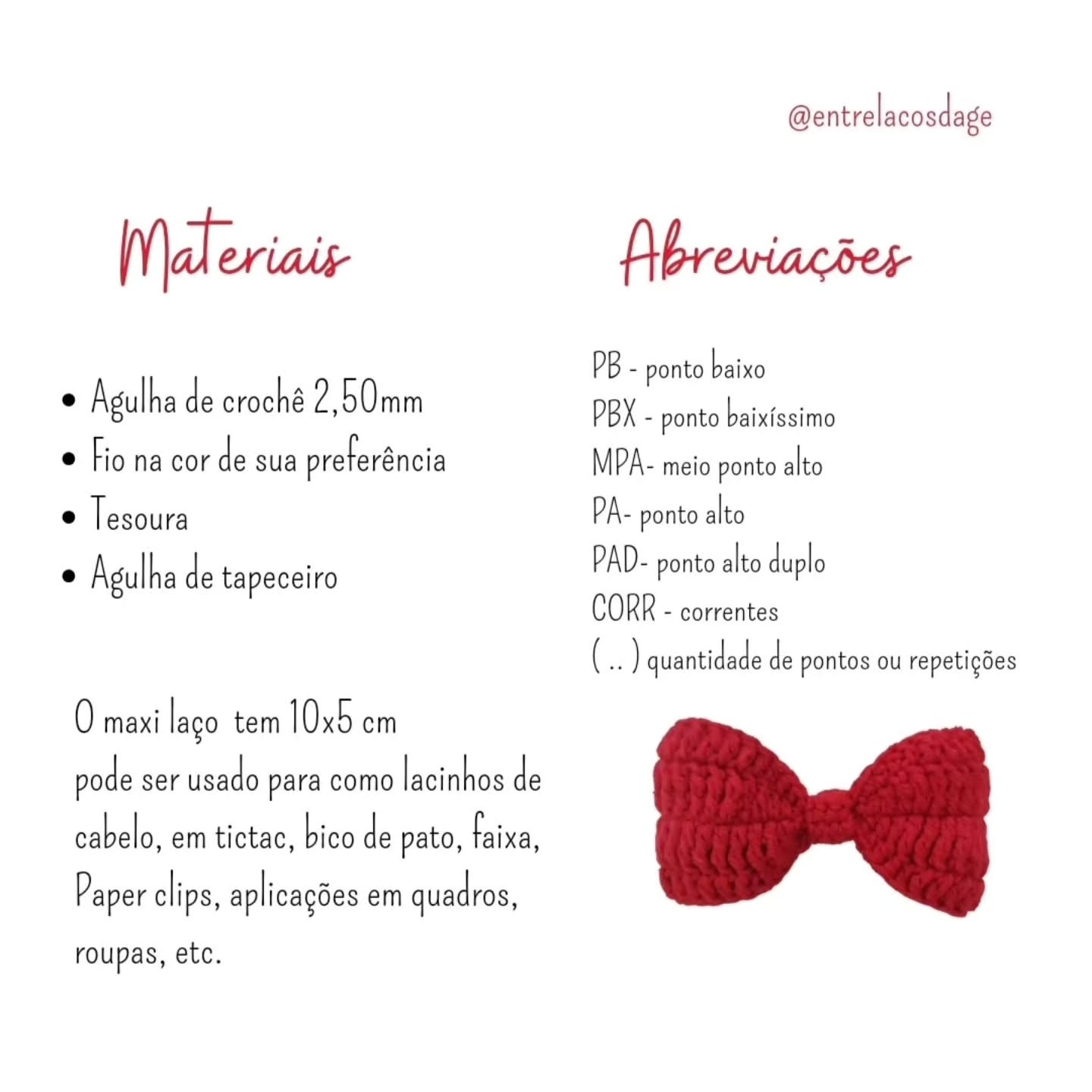 Free Crochet Pattern: Maxi Bow