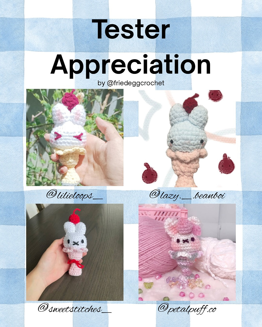 Free Crochet Pattern: Milkshake Bunny Amigurumi