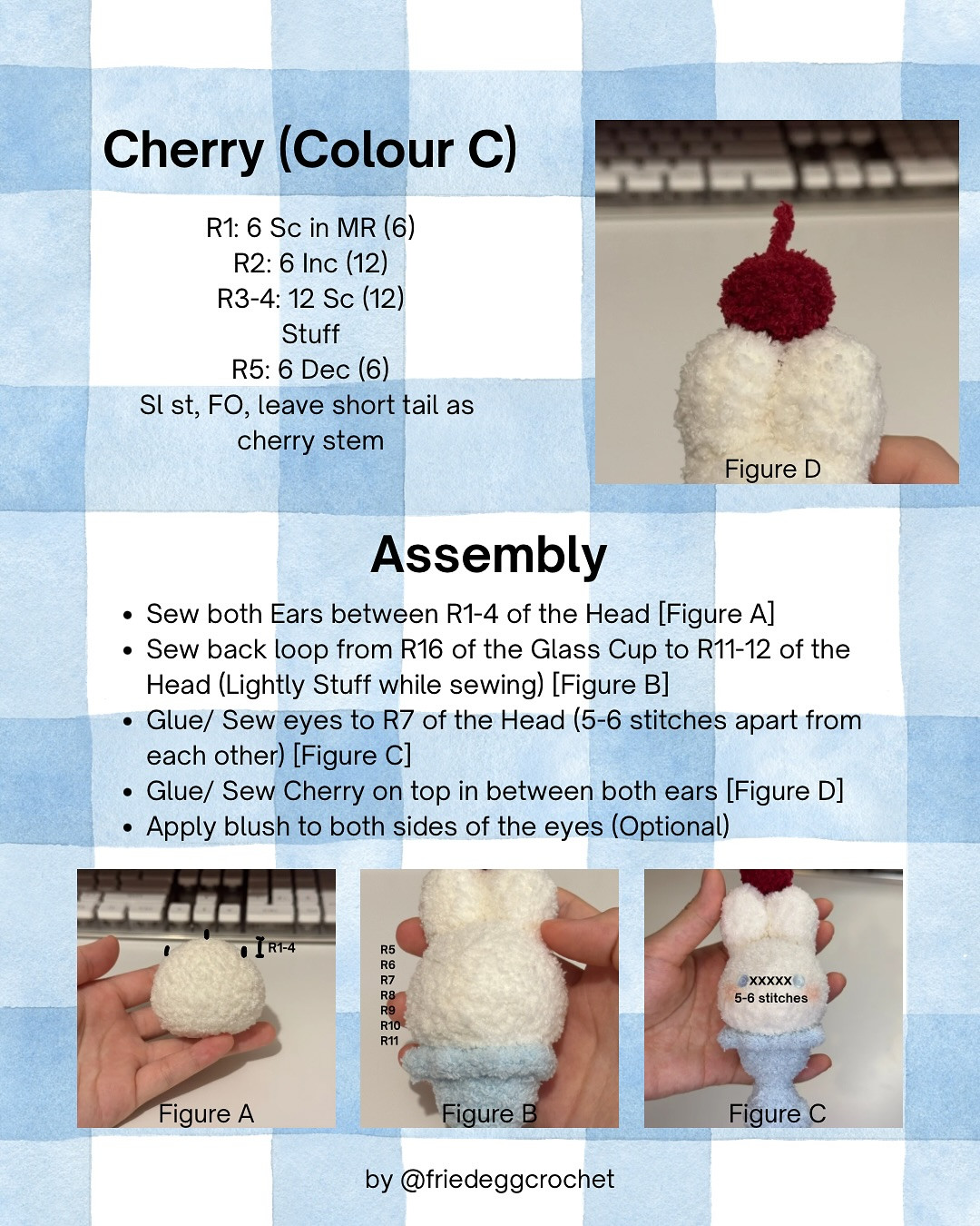 Free Crochet Pattern: Milkshake Bunny Amigurumi