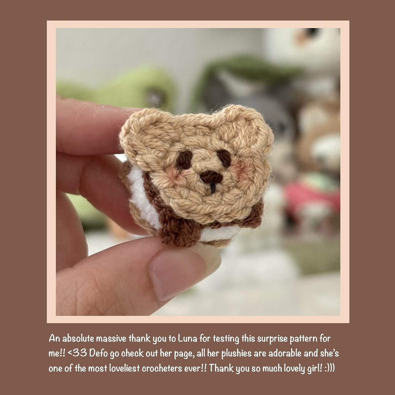 Free Crochet Pattern: Mini Bear S'more