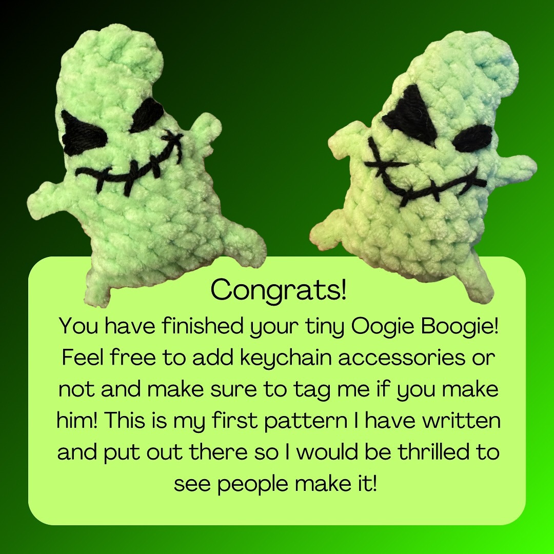 Free Crochet Pattern: Mini Boogie Keychain