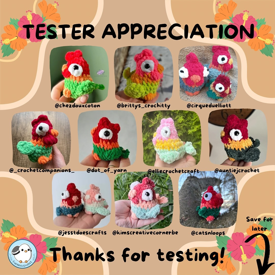 Free Crochet Pattern: Mini Derpy Rooster