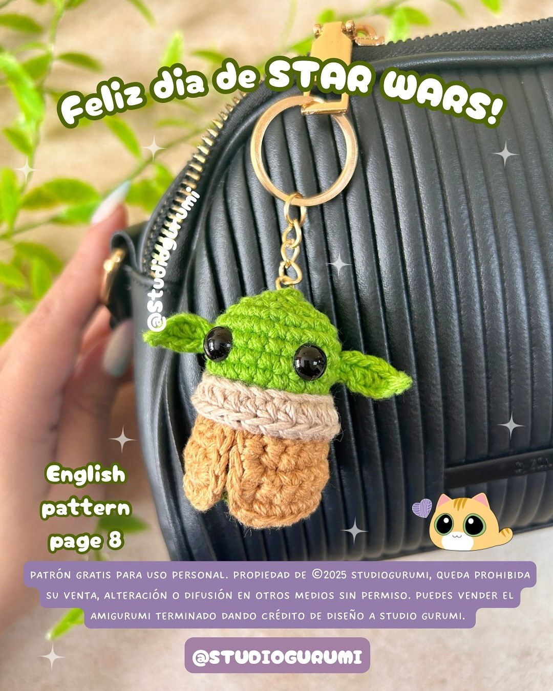 Free Crochet Pattern: Mini Grogu Amigurumi