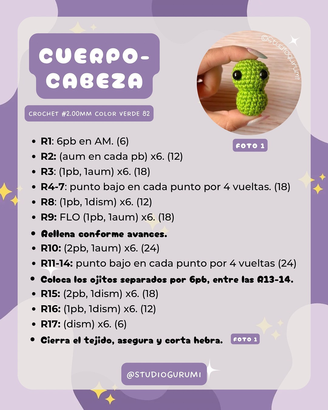 Free Crochet Pattern: Mini Grogu Amigurumi