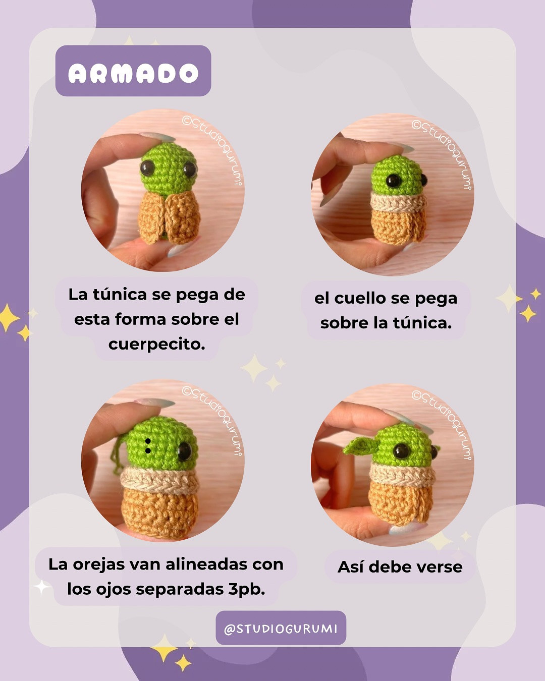 Free Crochet Pattern: Mini Grogu Amigurumi