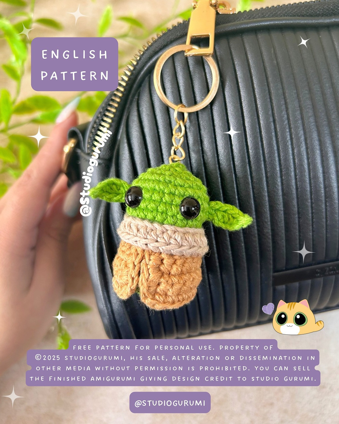 Free Crochet Pattern: Mini Grogu Amigurumi