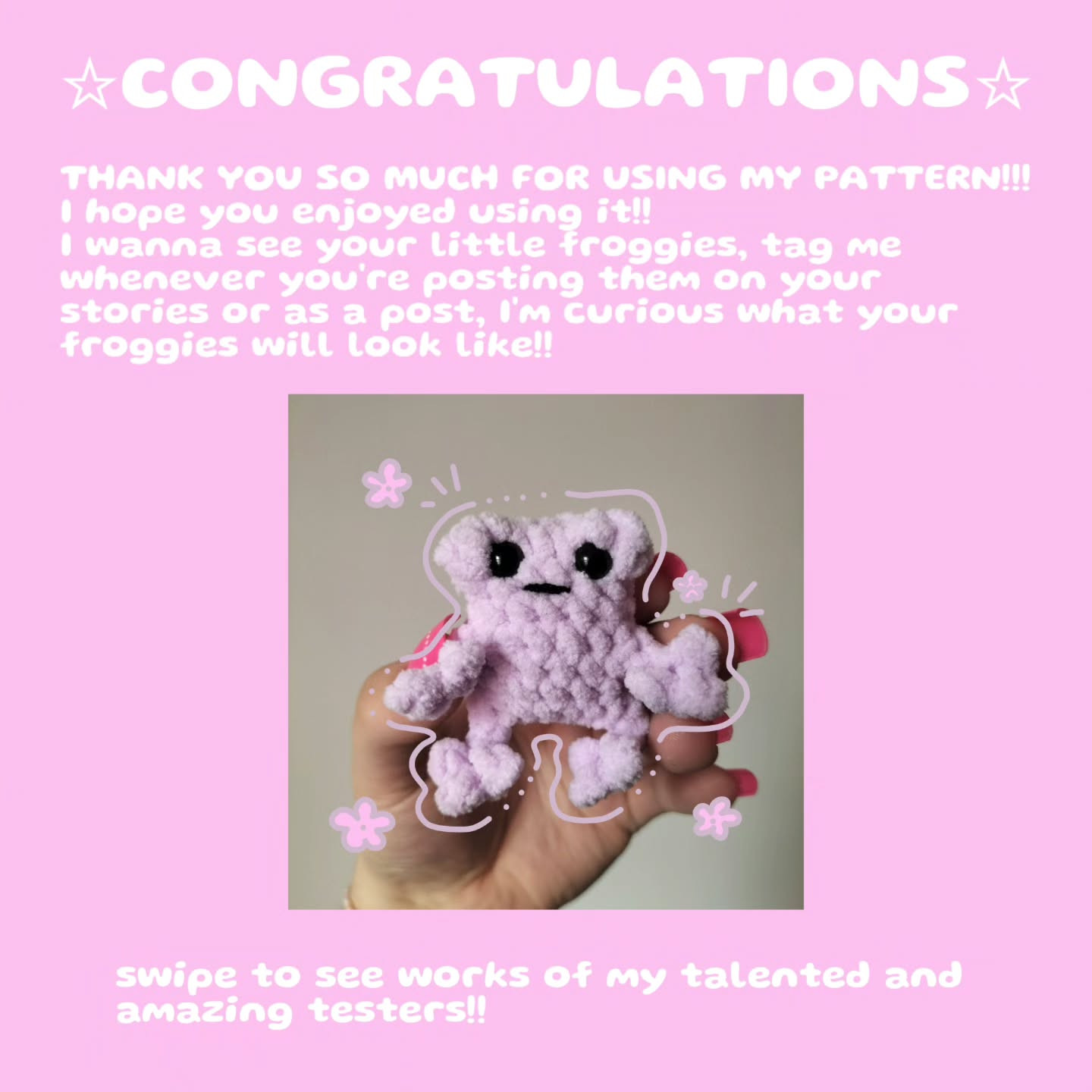 Free Crochet Pattern: Mini Leggy Froggies