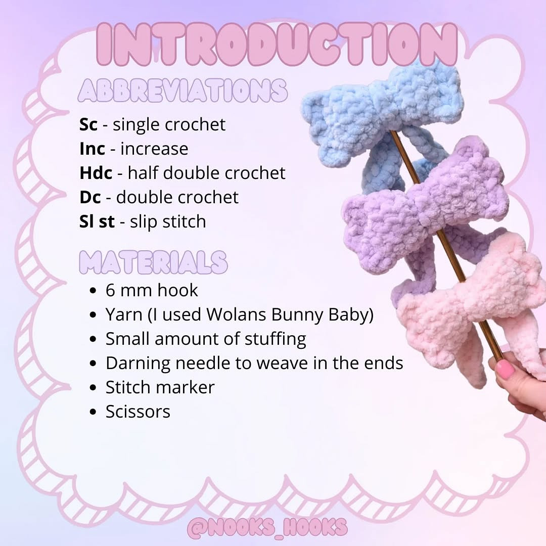 Free Crochet Pattern: Mini No-Sew Bow