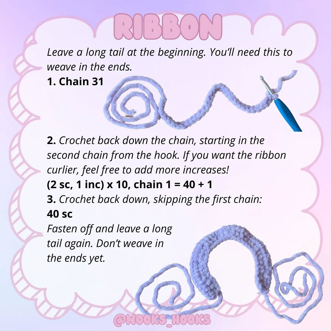 Free Crochet Pattern: Mini No-Sew Bow