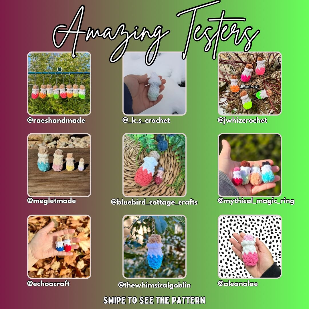 Free Crochet Pattern: Mini Potion Charm