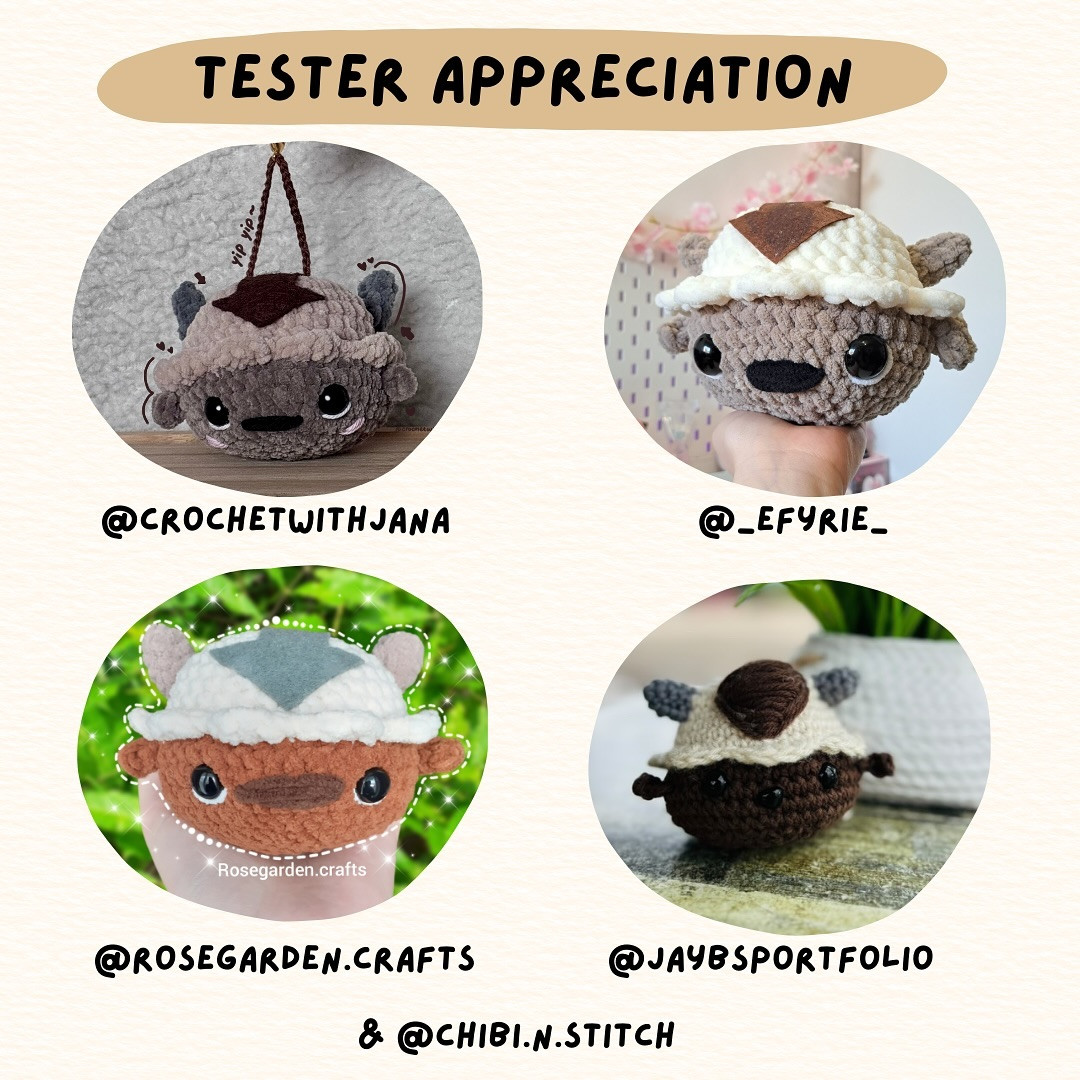 Free Crochet Pattern: Mini Sky Bison Amigurumi
