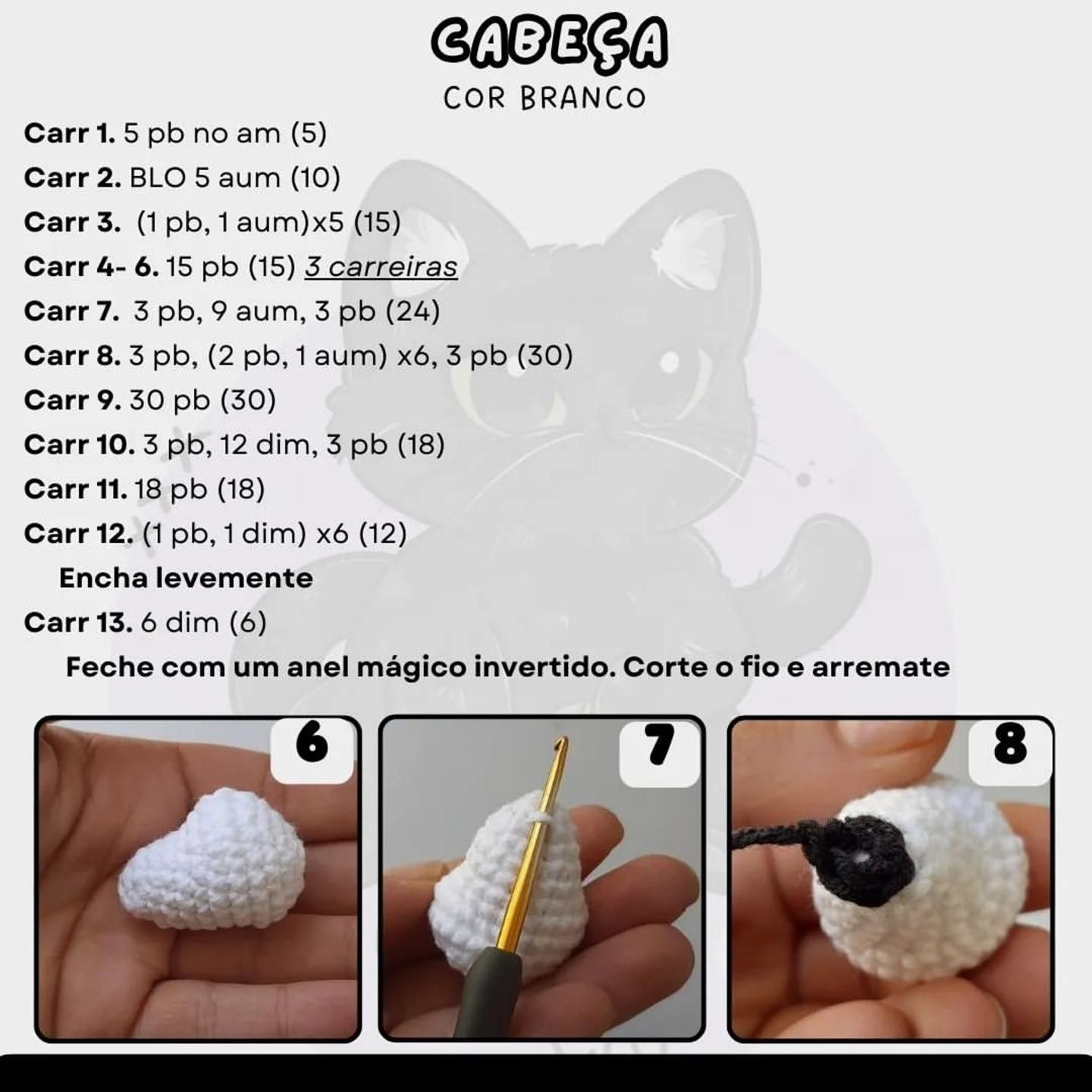 Free Crochet Pattern: Mini Snoopy Amigurumi