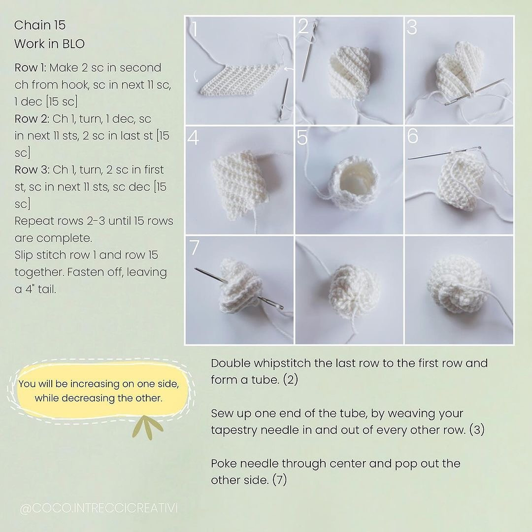 Free Crochet Pattern: Mini Whipped Cream Ice Cream Cone