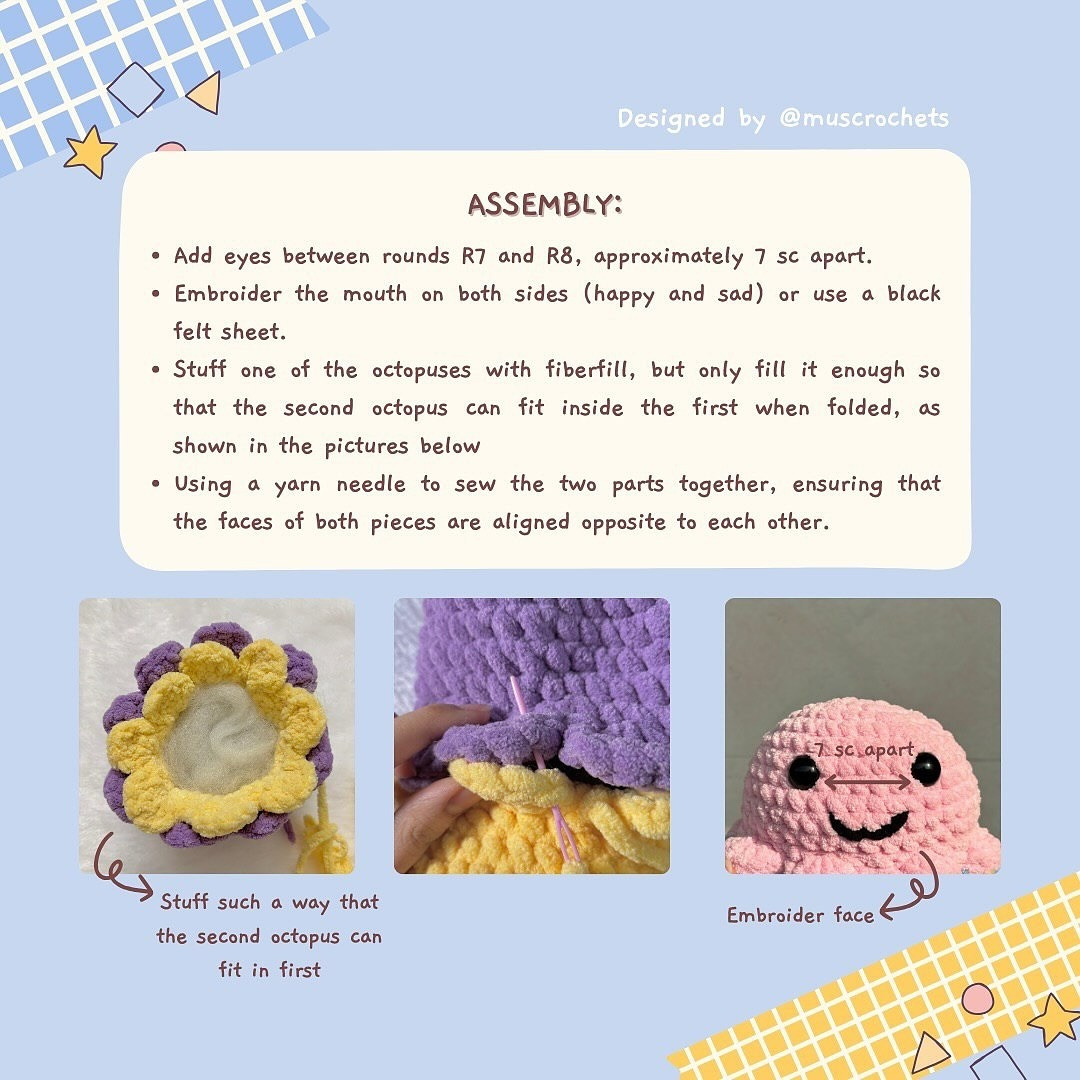 Free Crochet Pattern: Mood Octopus Amigurumi