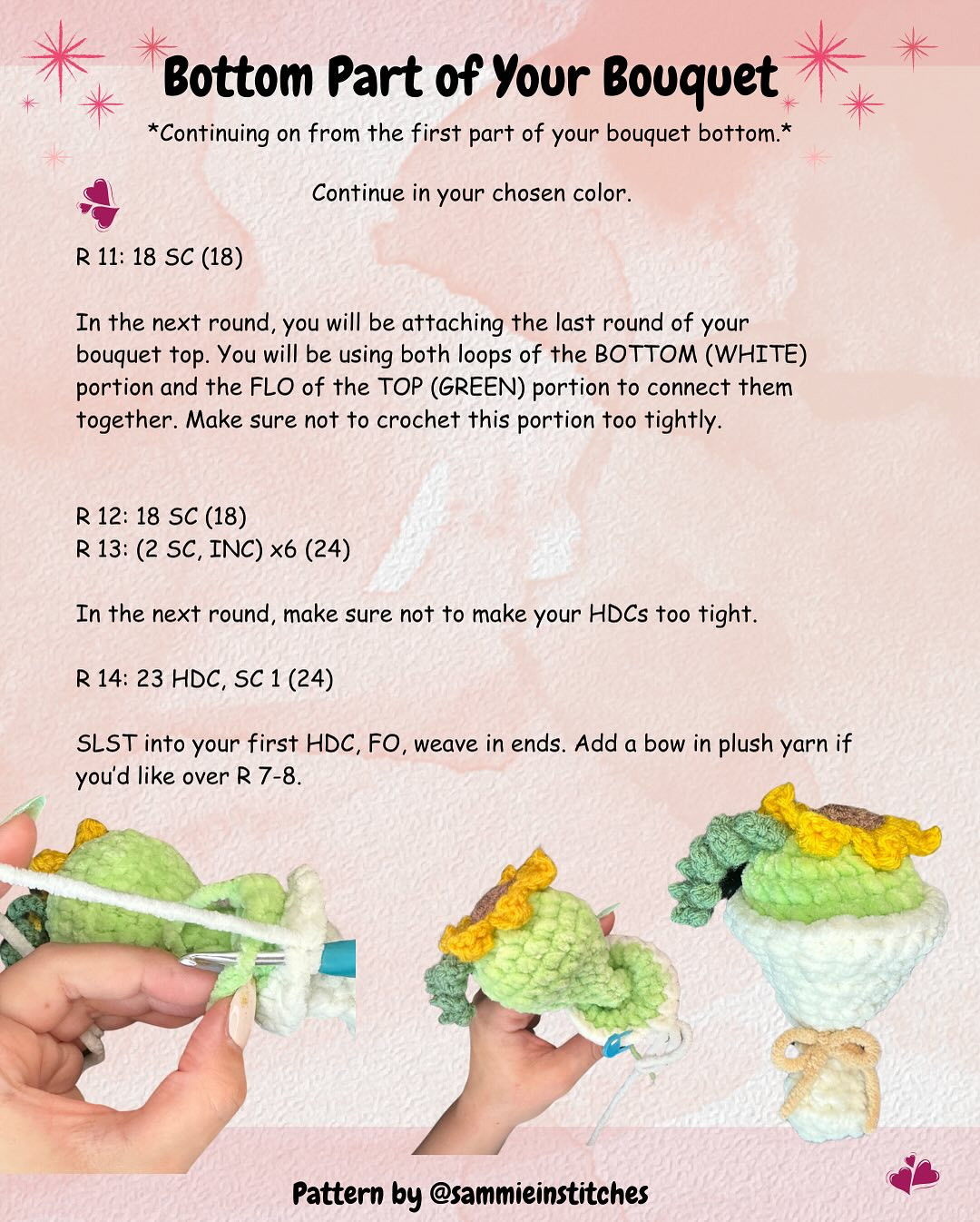 Free Crochet Pattern: Mother's Day Flower Pop-its