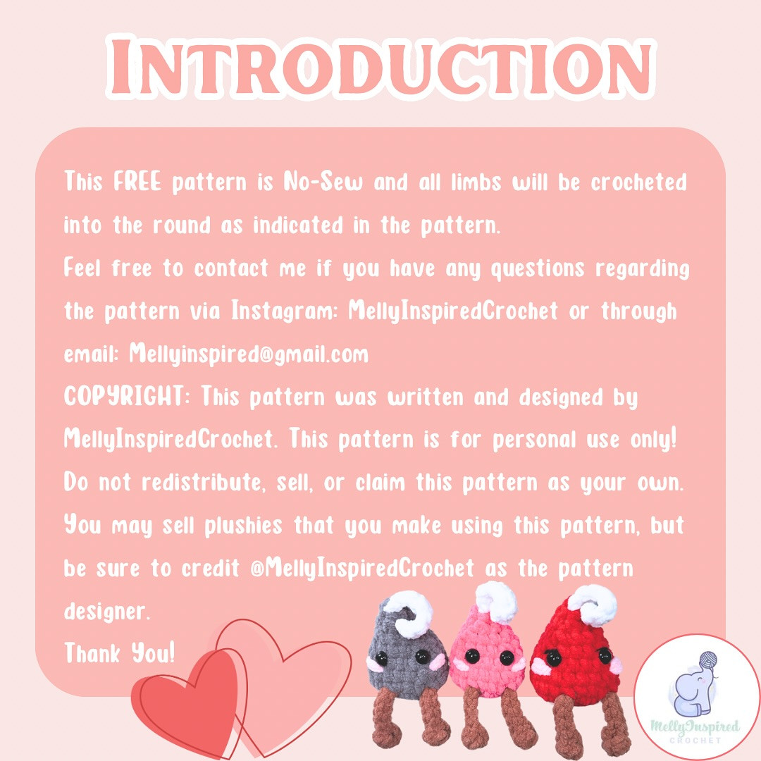 Free Crochet Pattern: Mr. Besito & Baby Valentine's Amigurumi