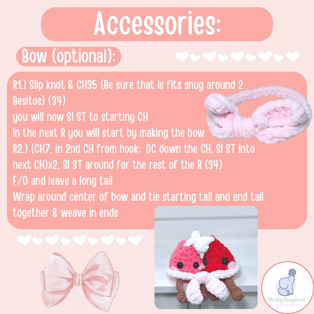 Free Crochet Pattern: Mr. Besito & Baby Valentine's Amigurumi