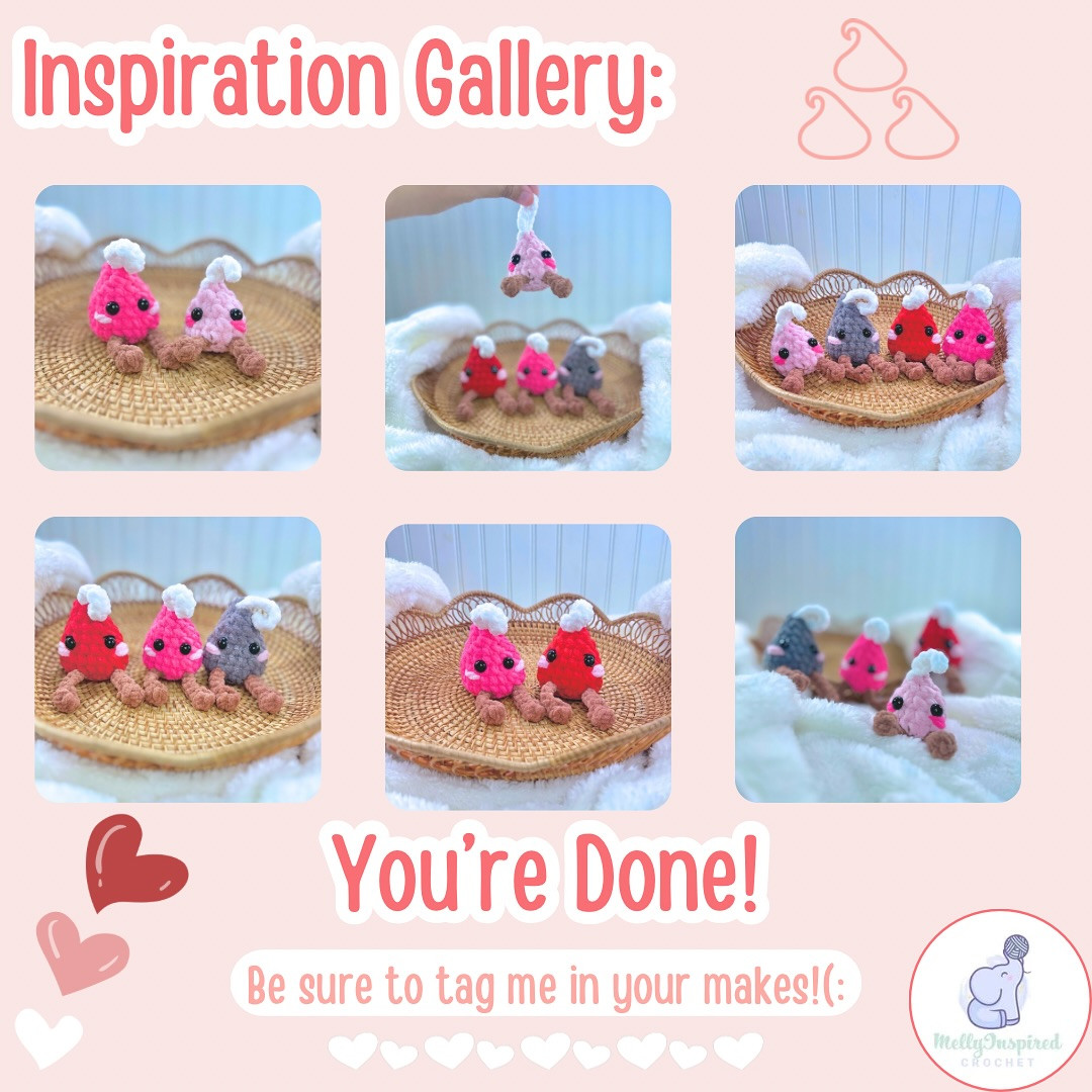 Free Crochet Pattern: Mr. Besito & Baby Valentine's Amigurumi