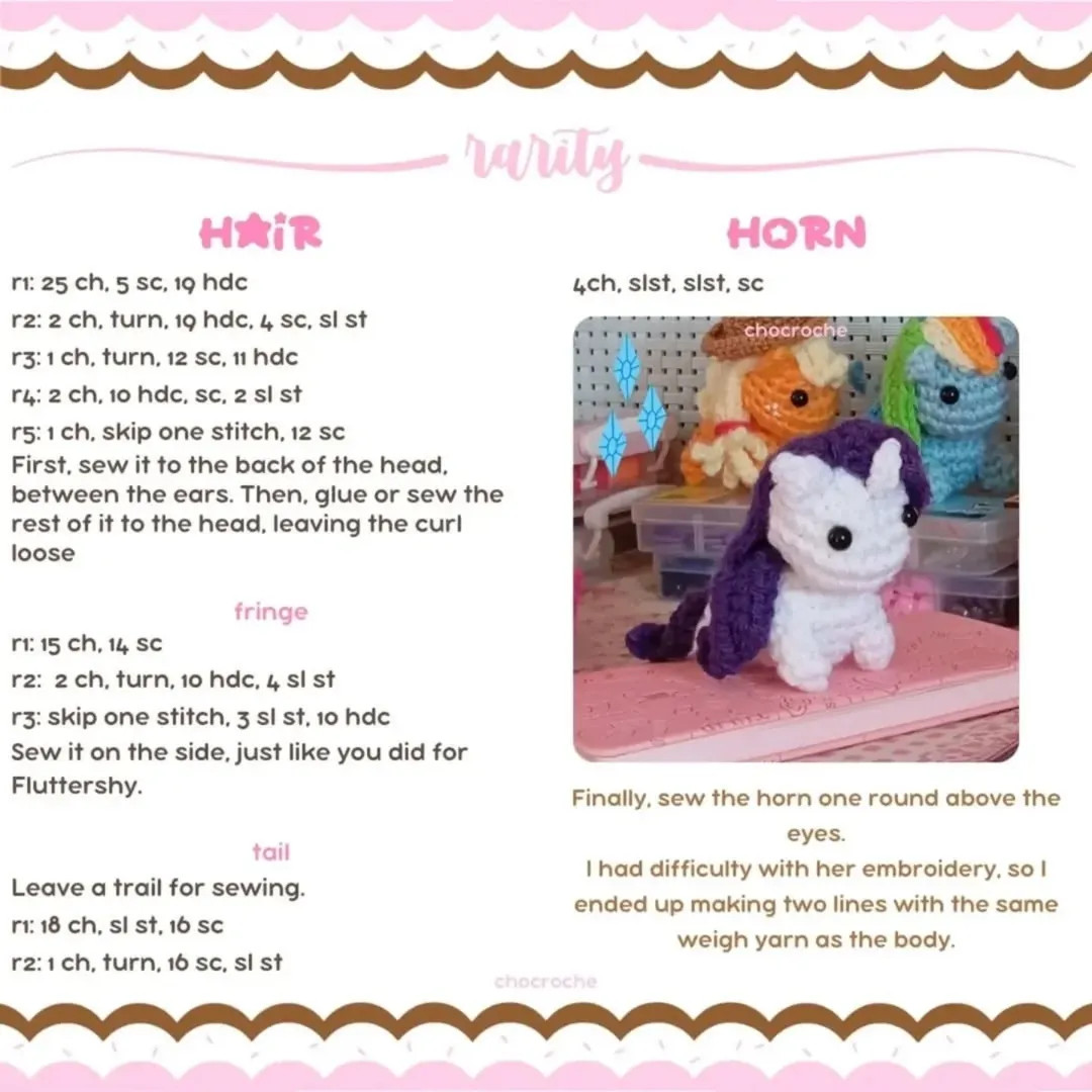 Free Crochet Pattern: My Little Pony Amigurumi