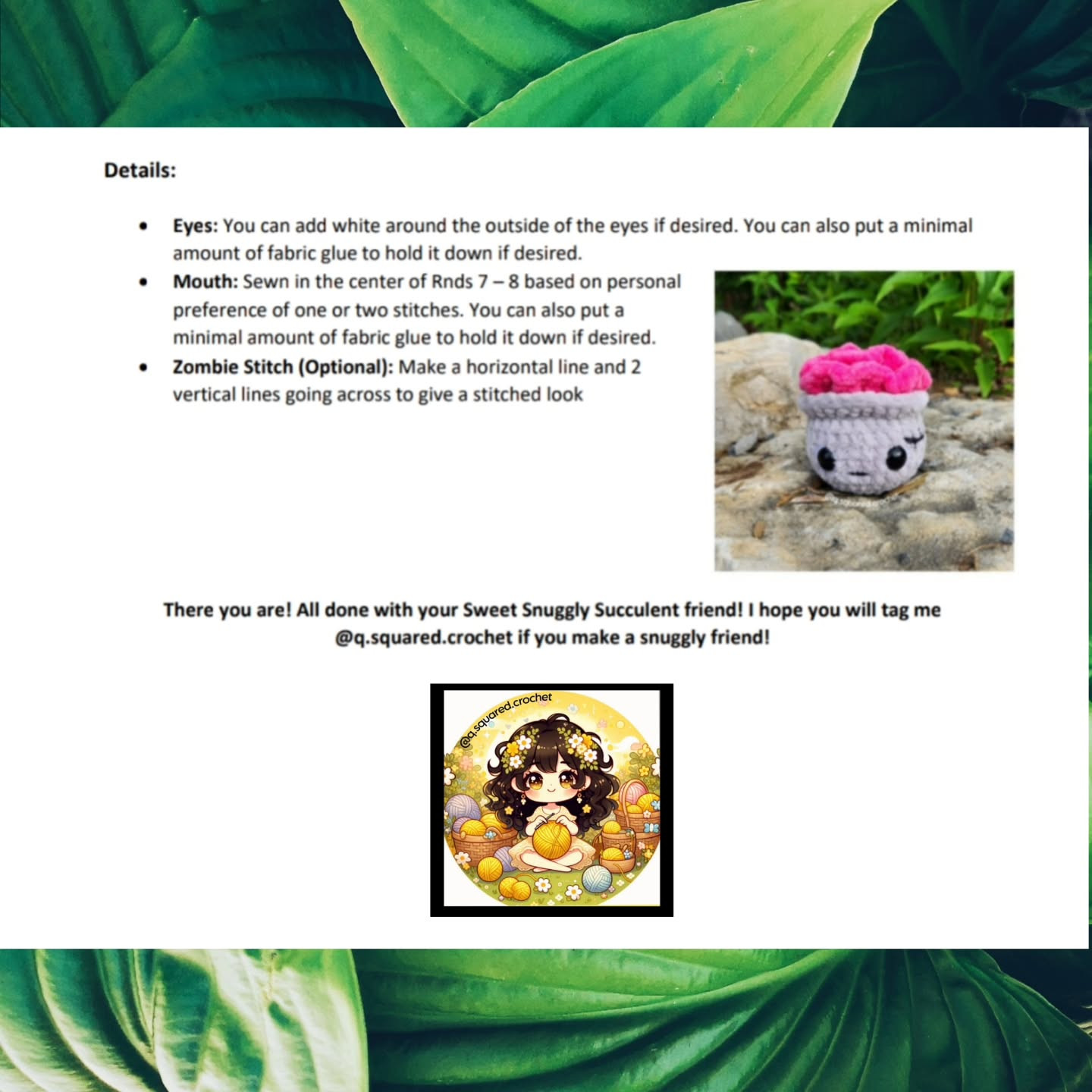 Free Crochet Pattern: No-Sew Braydon Brain Plant
