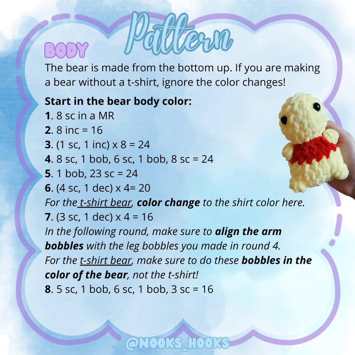 Free Crochet Pattern: No-Sew Chunky Bears
