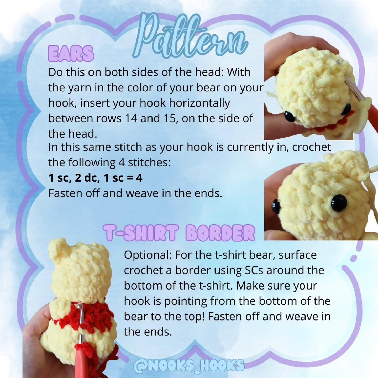 Free Crochet Pattern: No-Sew Chunky Bears
