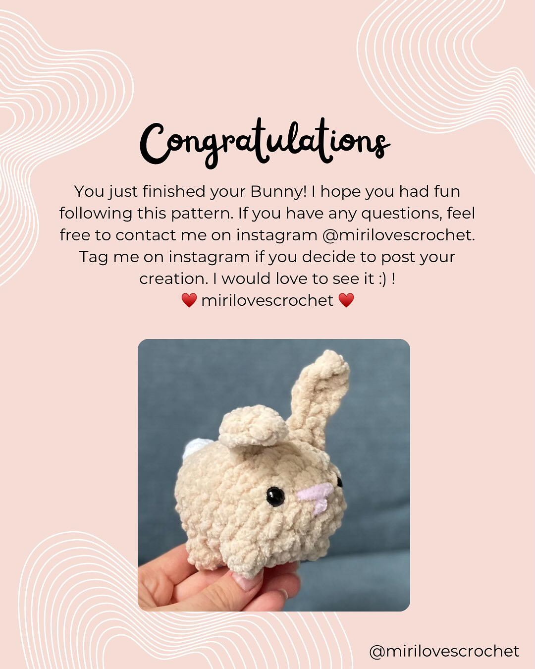 Free Crochet Pattern: No-Sew Easter Bunny