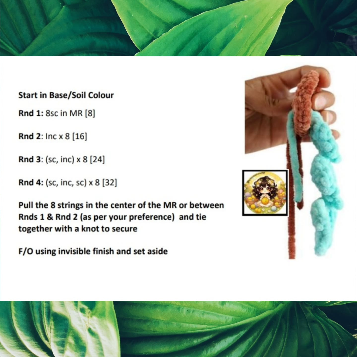 Free Crochet Pattern: No-Sew Fishbone Plant